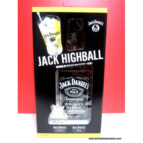 Jack Daniel's 700ml JD Old No. 7 Jack Daniels Highball Guitar Mixer Set